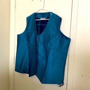 ⚠️ Erica Brooke Denim Vest size 30 missing a button